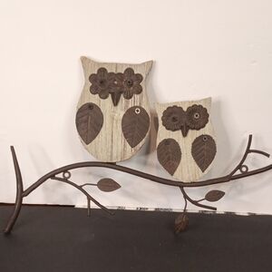 Charming Brown and Cream Owl Wall Art